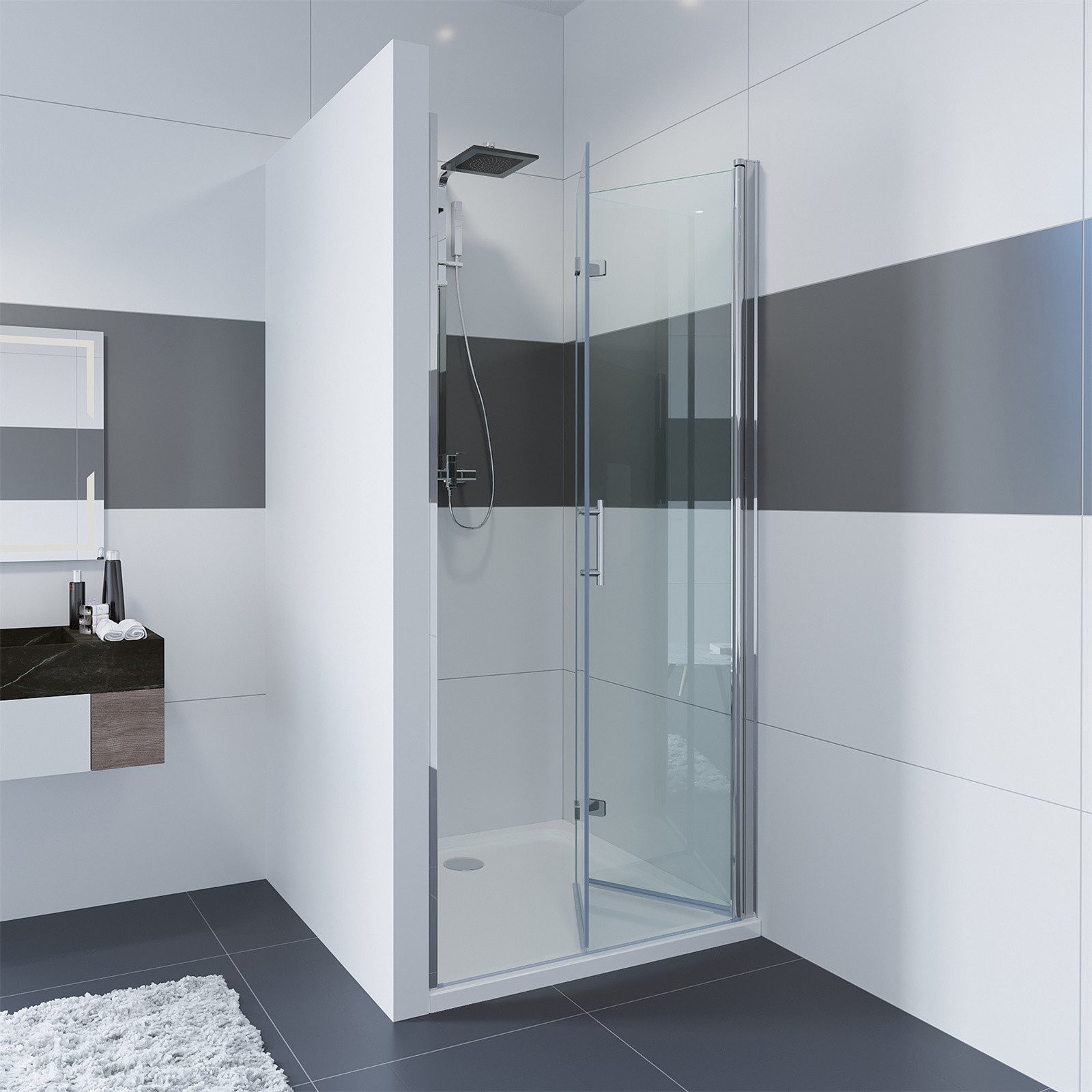 IMPTS Dusch-Drehtür Dusche Nische Duschtür Nischendusche, 70x195 cm, Sicher günstig online kaufen