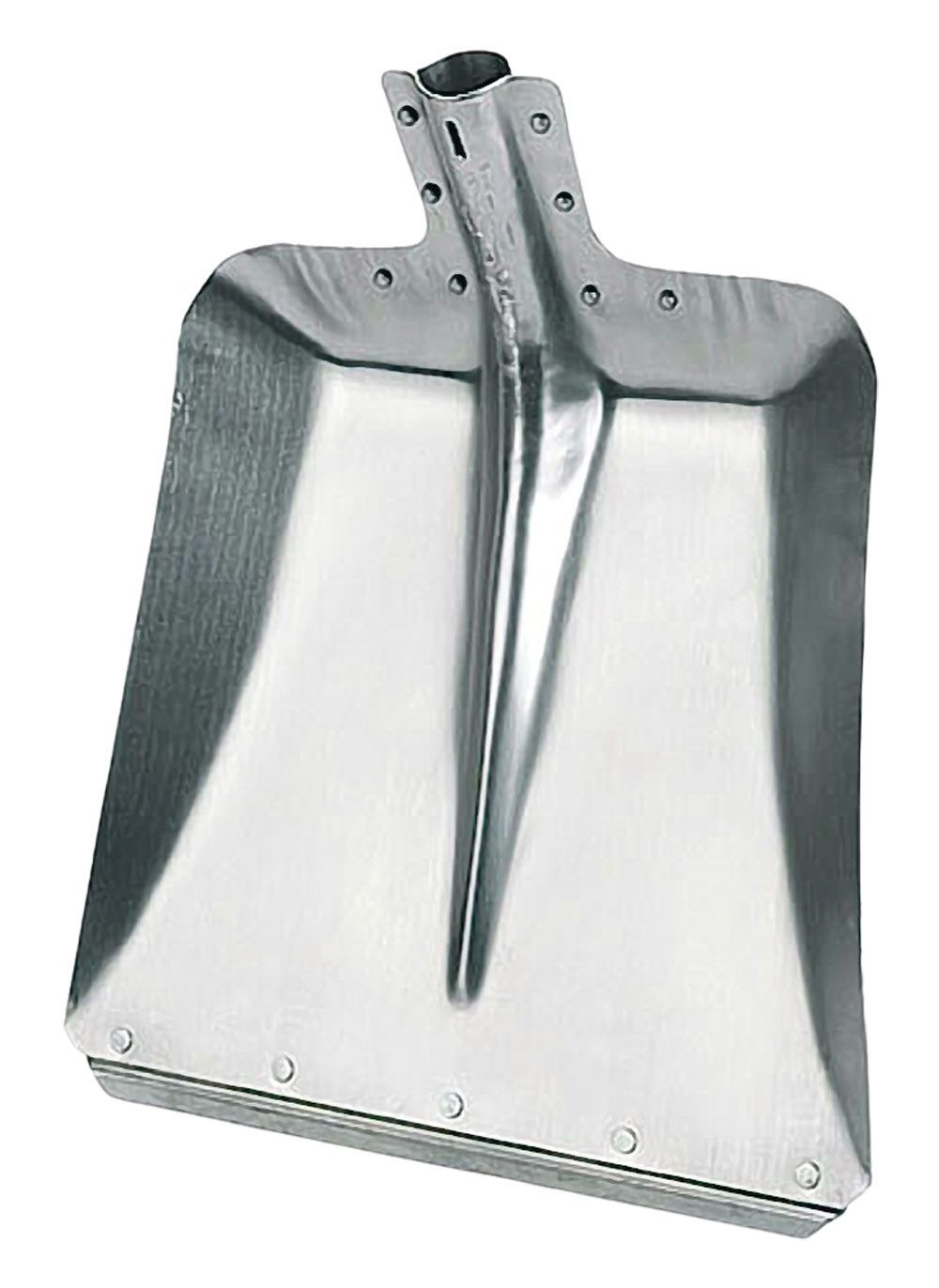 Polar Garten Schaufel 2 Stück Aluminium Schaufel breit Gr. 5 ohne Stiel Stoßkante verzinkt, (2er Set), Hohe Stabilität und Langlebigkeit