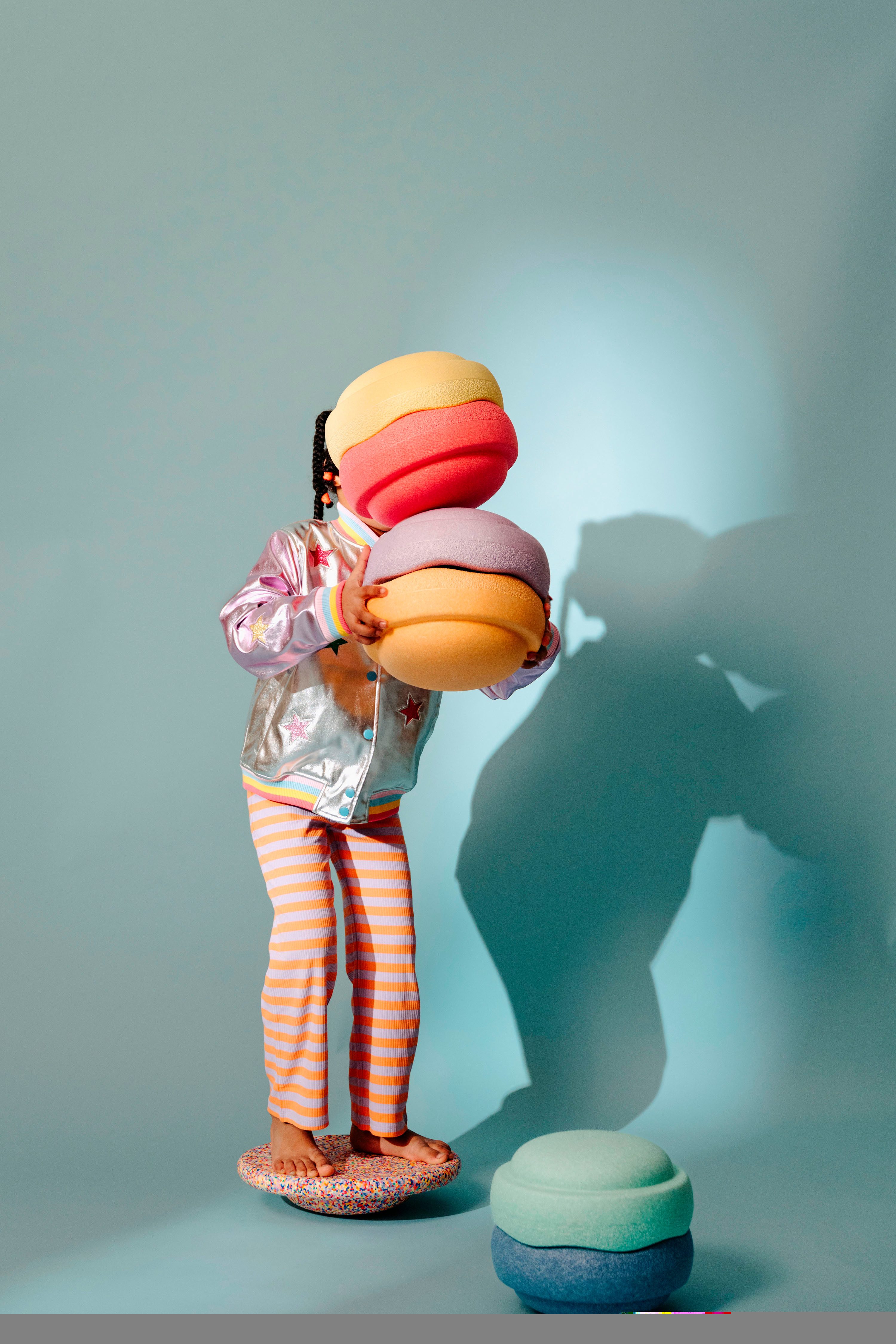 Stapelstein Balancetrainer Stapelstein® Rainbow Set pastel, inklusive Balance Board