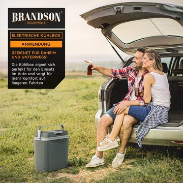 Brandson Outdoor-Flaschenkühler, Kühlbox elektrisch 24L – Kühlt und hält Warm 230 V und 12 V KFZ Anschluss