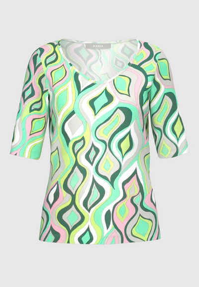 bianca Print-Shirt MALVE mit modernem, graphischen Muster in Trendfarben