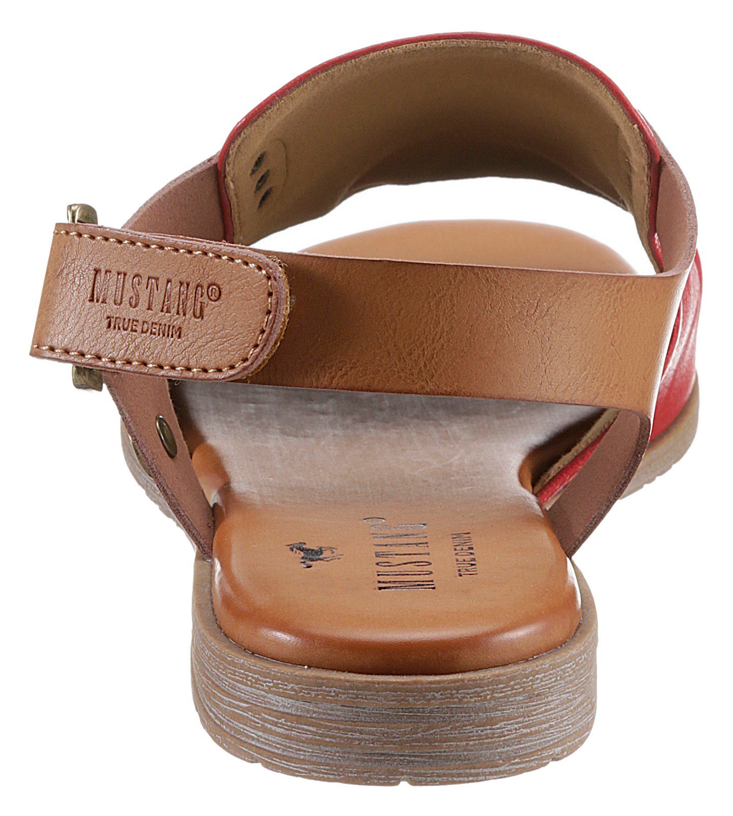 Mustang Shoes Riemchensandale, Sommerschuh, Sandalette, Blockabsatz, günstig online kaufen