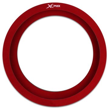 XQMAX Dartscheibe Dartset - Dartscheibe inkl. Pfeile, LED Surround Ring Rot, (Set), Dartboard Catchring Dart Auffangring Beleuchtung Steeldarts