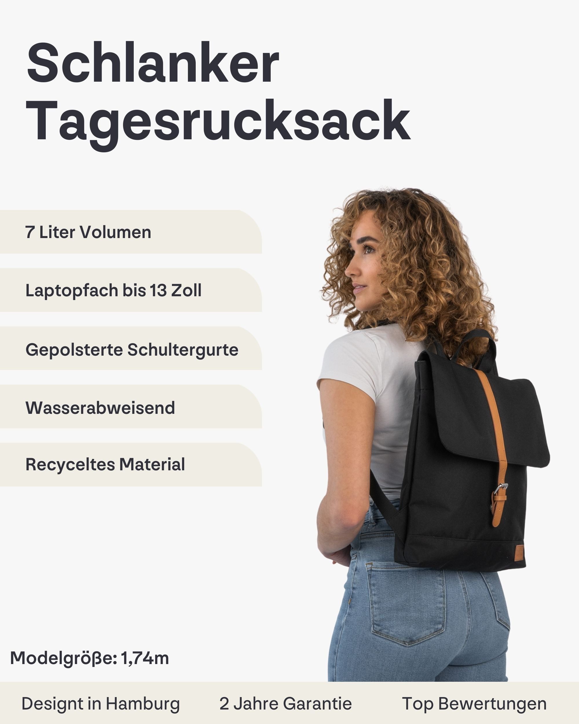 Johnny Urban Cityrucksack MIA Rucksack Damen, Tagesrucksack, Vordertasche, günstig online kaufen