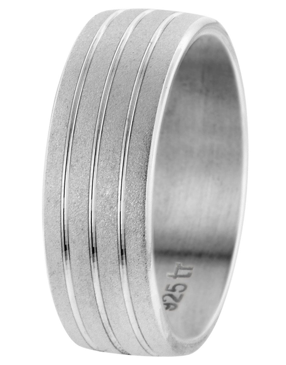trendor Silberring Freundschaftsring für Silber 925 Breite 7 mm