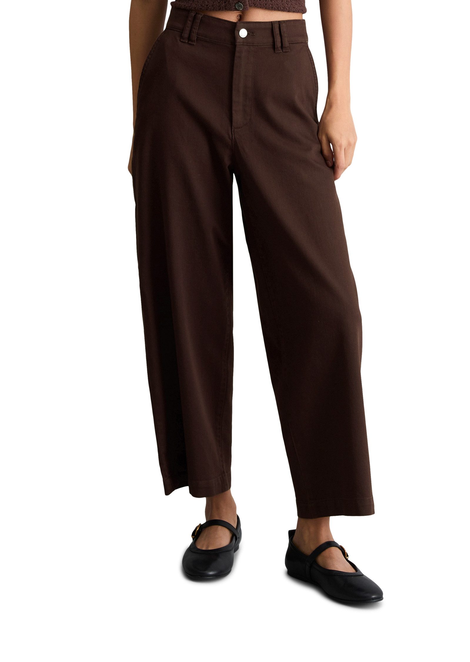 Marc O'Polo DENIM 5-Pocket-Hose Barrel Hose cropped aus Organic-Cotton-Lyocell-Stretch