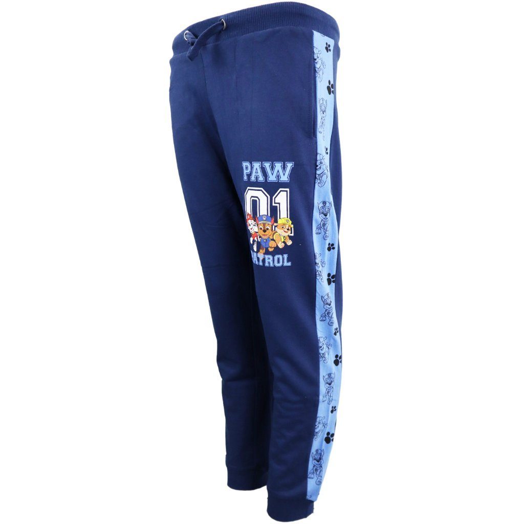 PAW PATROL Jogginghose Paw Patrol Chase Marshall Rubble Kinder Jogginghose Sporthose Gr. 98 bis 128, 100% Baumwolle