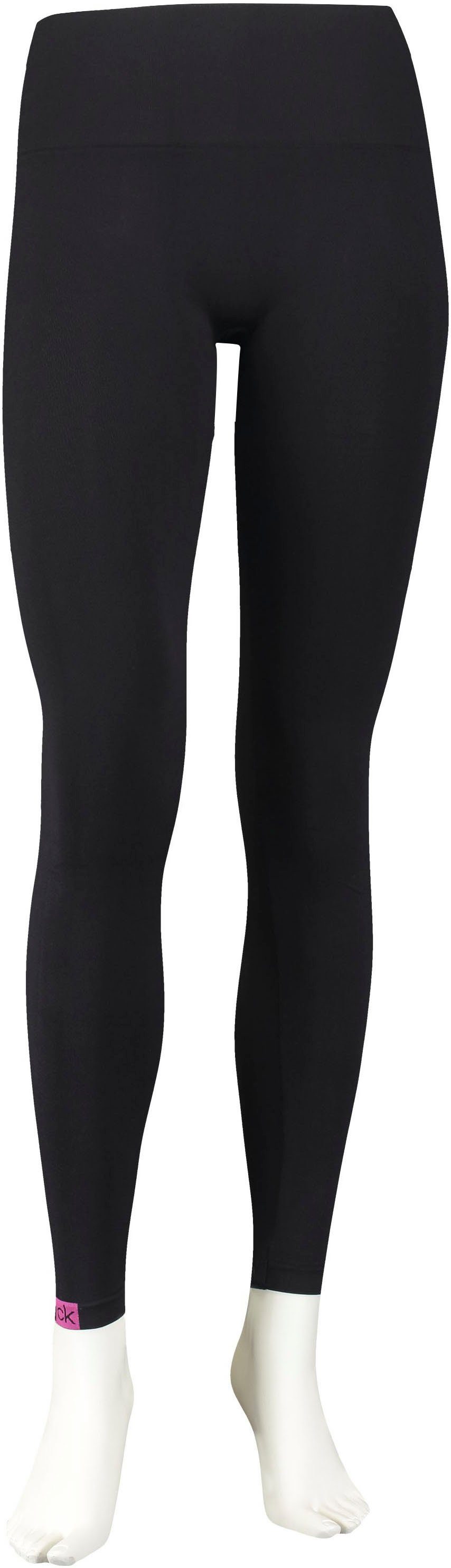 Calvin Klein Leggings mit breitem Shapingbund black-magenta