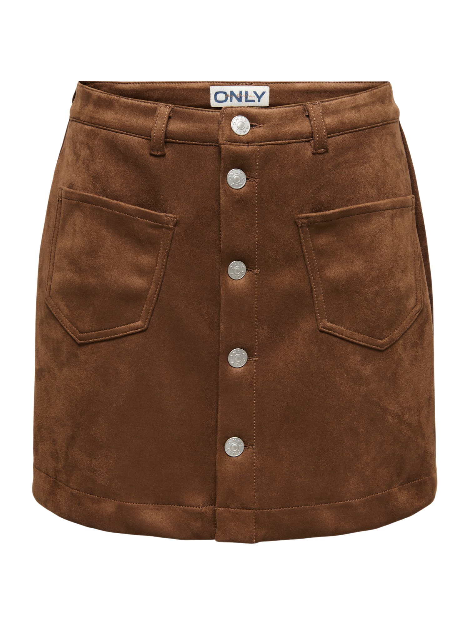 ONLY A-Linien-Rock 2026 4_PREFALL braun,Casual,Polyester,Unifarben,Regular Fit