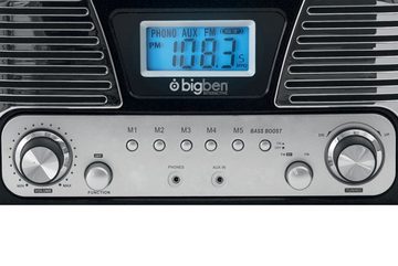 BigBen Kompakt-Anlage mit Plattenspieler Radio Audio-System (Stereo Verstärker, Radio, Display, AUX)