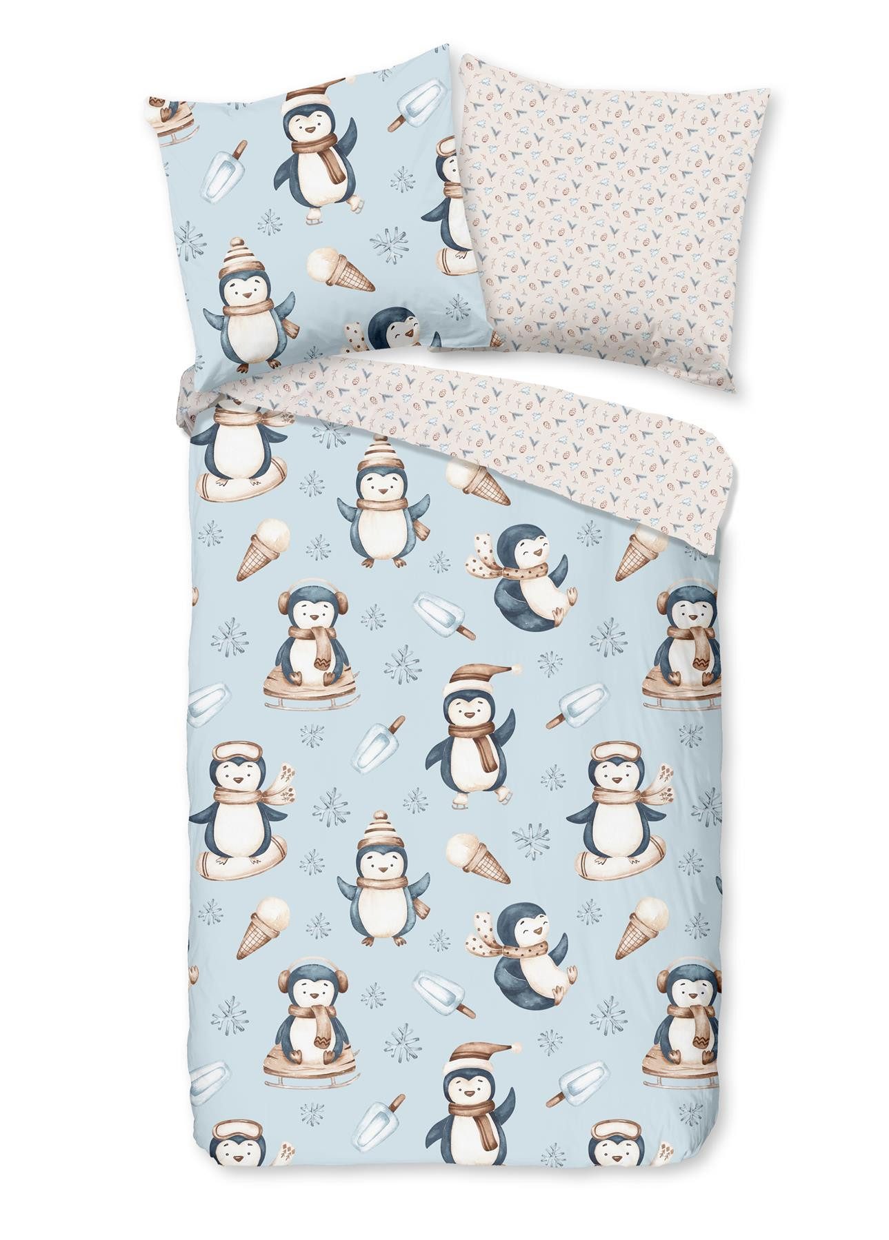 good morning Bettwäsche Flanell Bettwäsche 135 X 200 cm + 1- 80 X 80 cm Jan günstig online kaufen