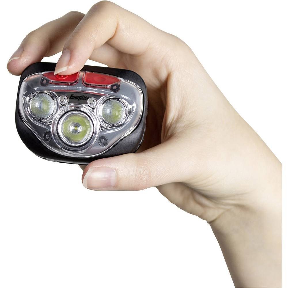 Energizer LED Stirnlampe LED-Stirnlampe, Mit einer Helligkeit von bis zu  400 Lumen und einer Reichweite von bis zu 85 m
