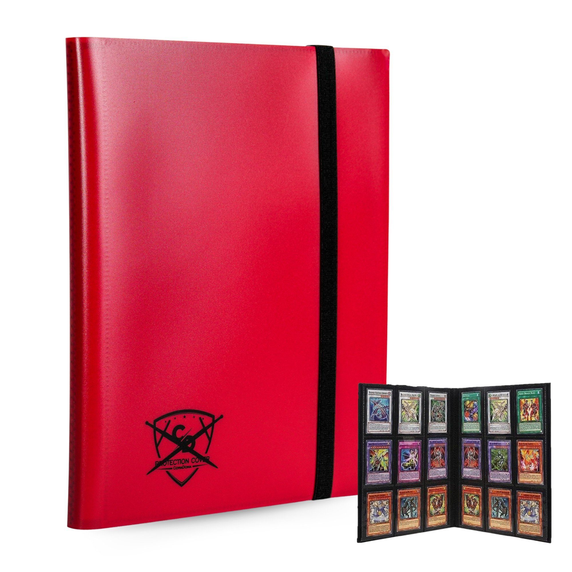 Coradoma Sammelkarte Sammelalbum für 360 Pokemon Karten Pro Card Binder Ordner, 40 Seiten je 9 Karten Portfolio