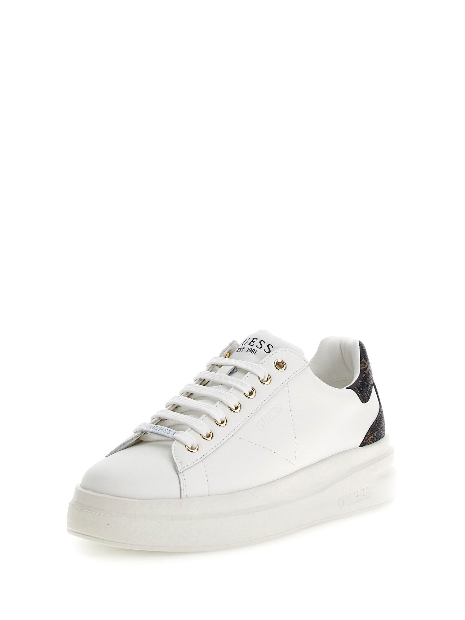 Guess ELBINA Plateausneaker Freizeitschuh, Halbschuh, Schnürschuh mit Logodruck an der Schuhzunge