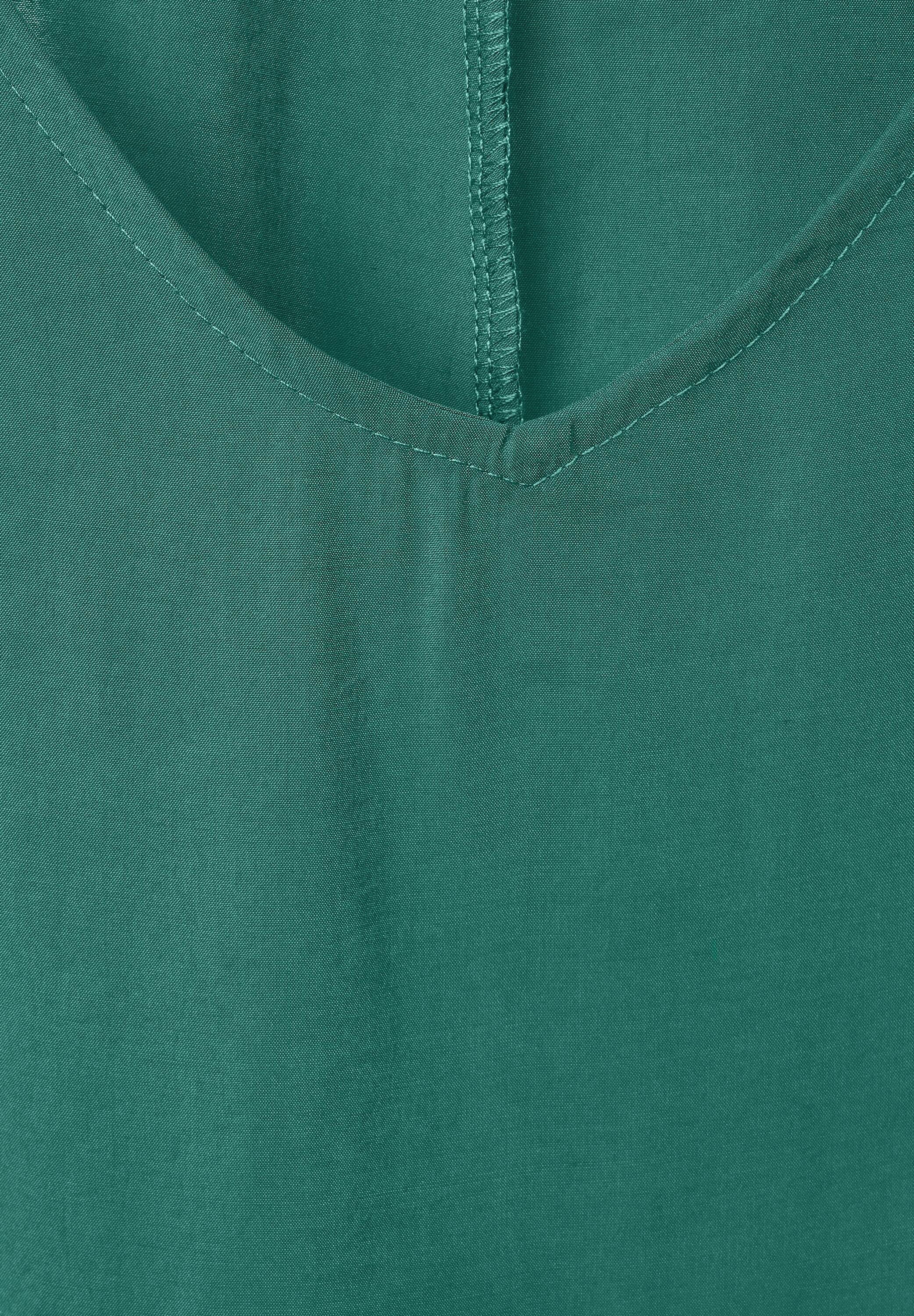 Street Vorhanden One Bluse Nicht G mit Halbarm Shirtbluse in ONE gerafftem green lagoon (1-tlg) STREET Lagoon