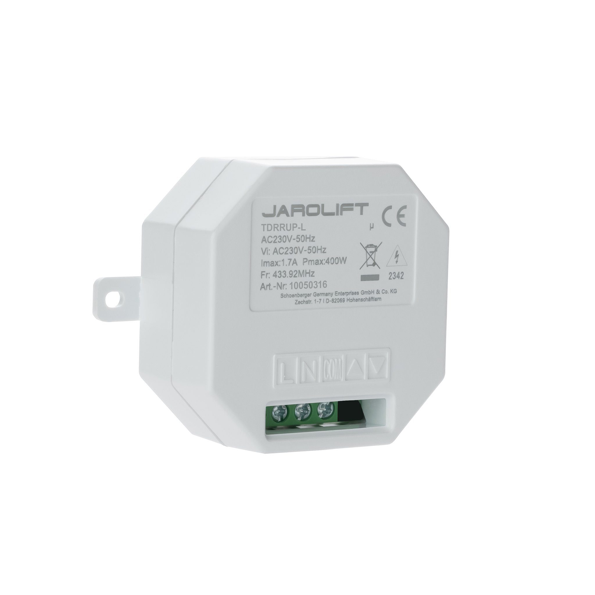 jarolift Rollladen-Funksteuerung Funkempfänger für Licht TDRRUP-L, 1-Kanal, Unterputz, für Rollläden & MarkisenLicht, 1-tlg., 1 Stück, Unterputzmontage, Zeitsteuerung möglich, geringer Standbyverbrauch