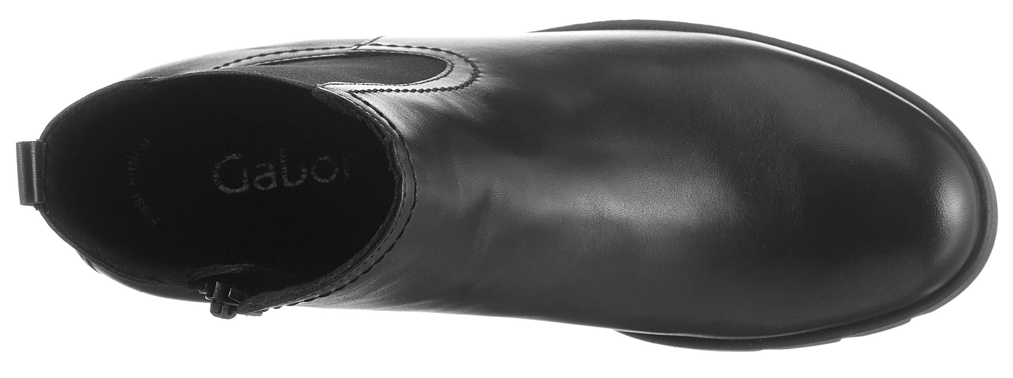Gabor Chelseaboots mit angesagter Profilsohle schwarz