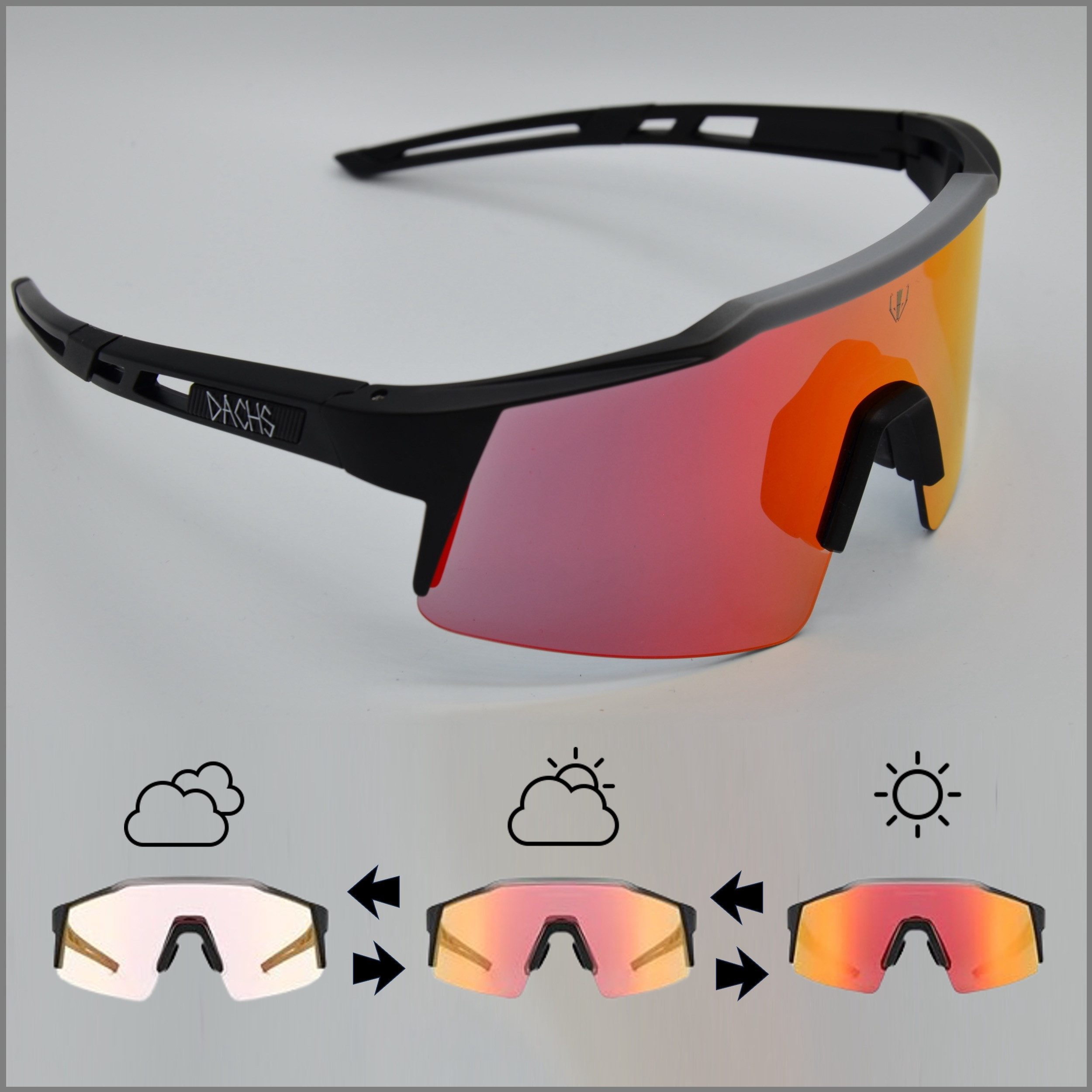 Dachs Sport Fahrradbrille DACHS Photochromatische Sonnenbrille - Selbsttöne günstig online kaufen