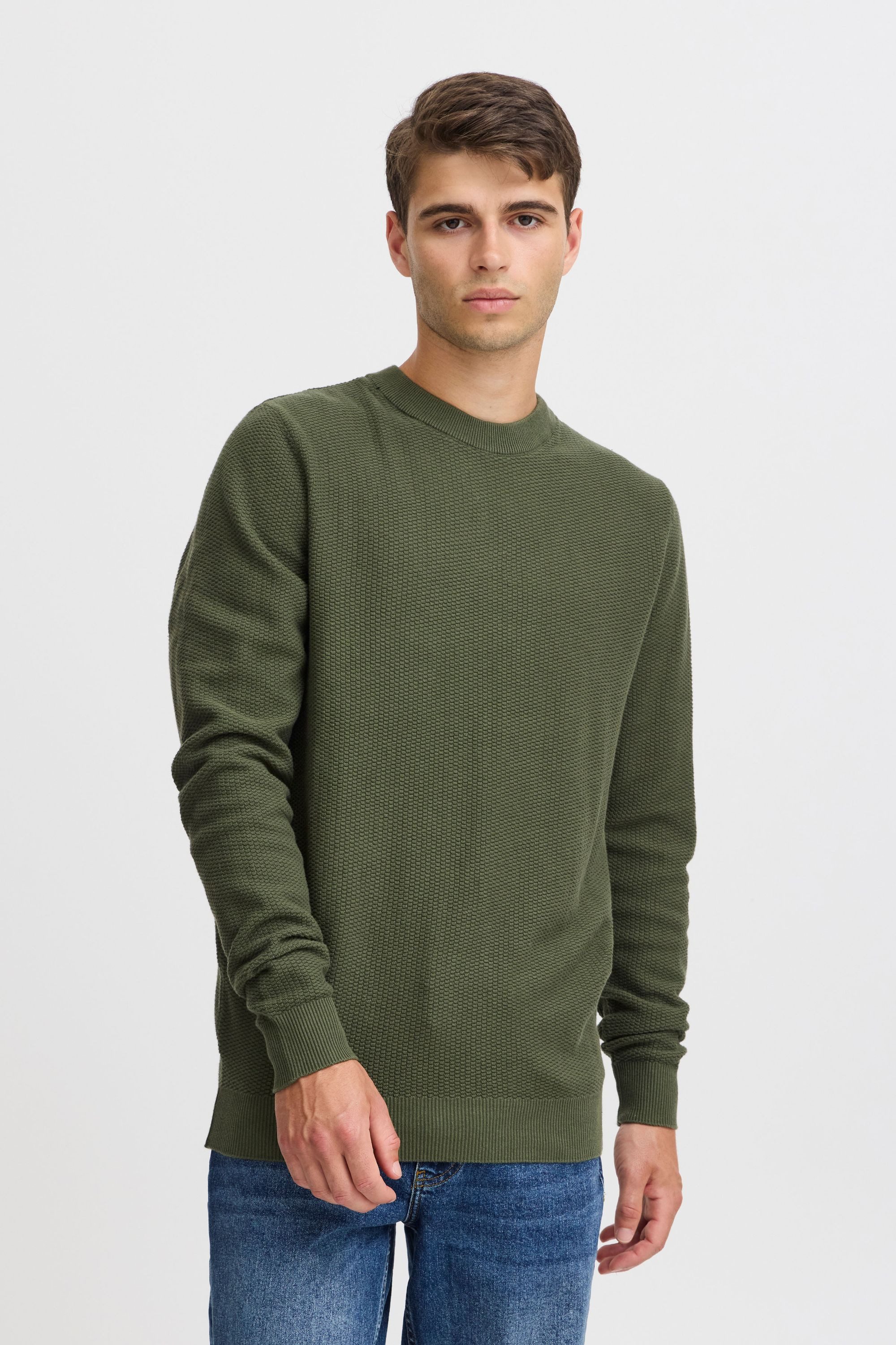 Strickpullover CFKARL 0160 structured crew neck knit