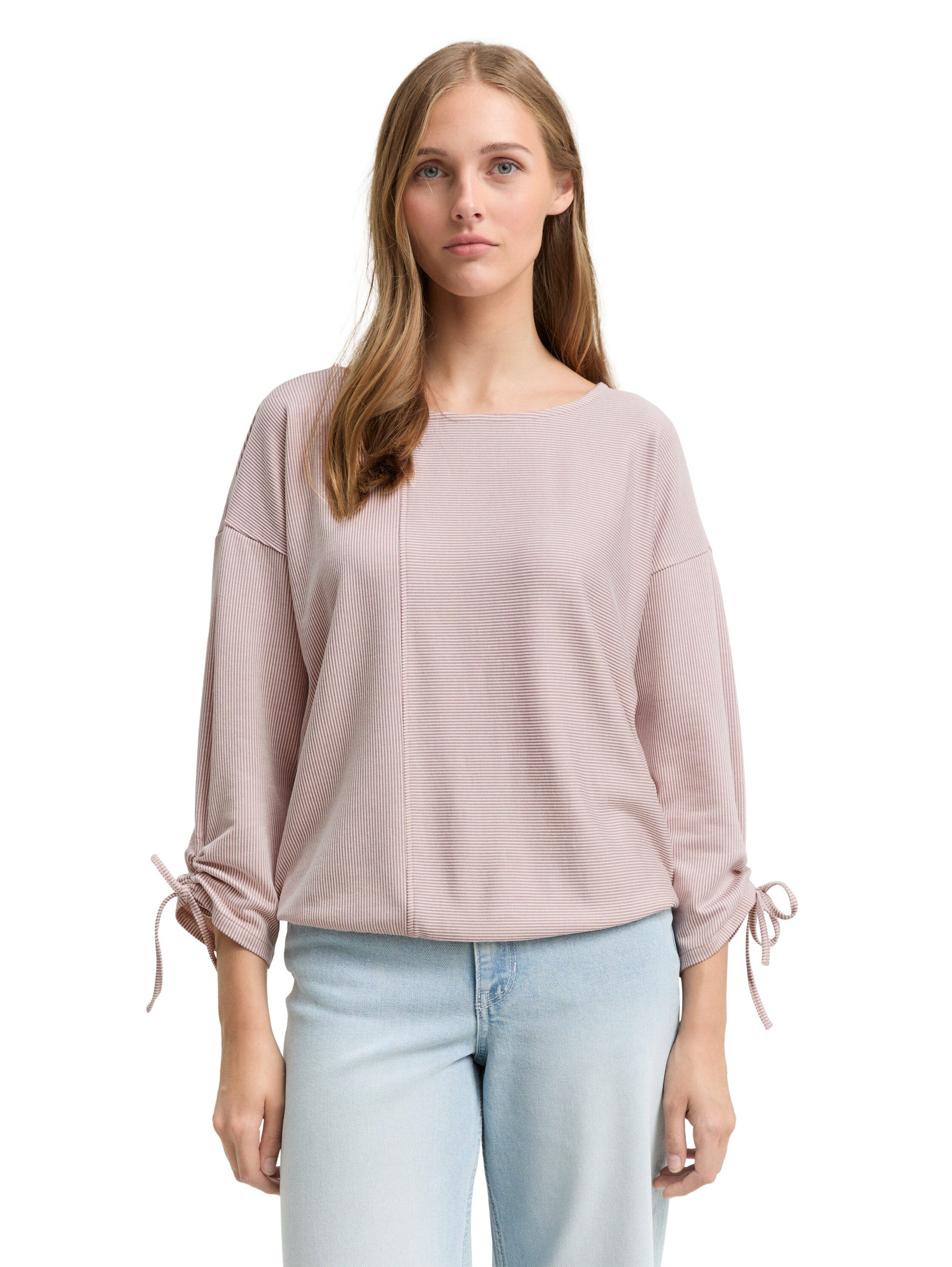 TOM TAILOR Denim 3/4-Arm-Shirt in feiner günstig online kaufen