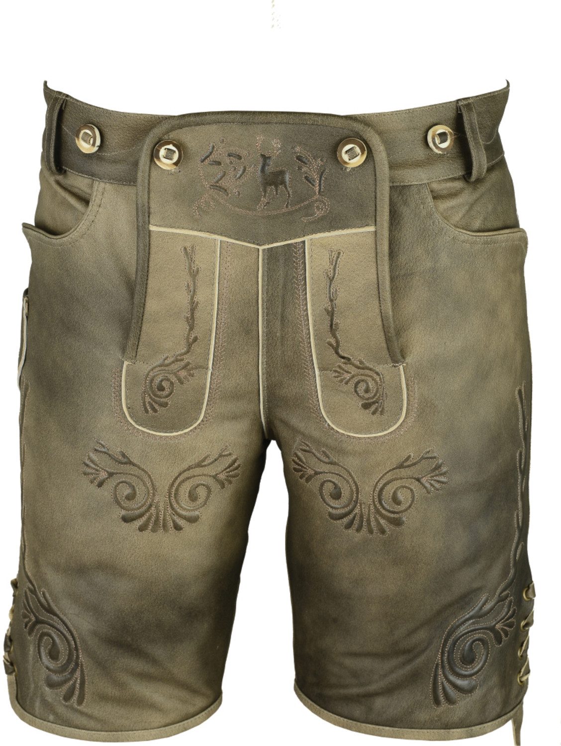 Fuente Leather Wears Trachtenlederhose Trachtenlederhose für Herren kurze B günstig online kaufen