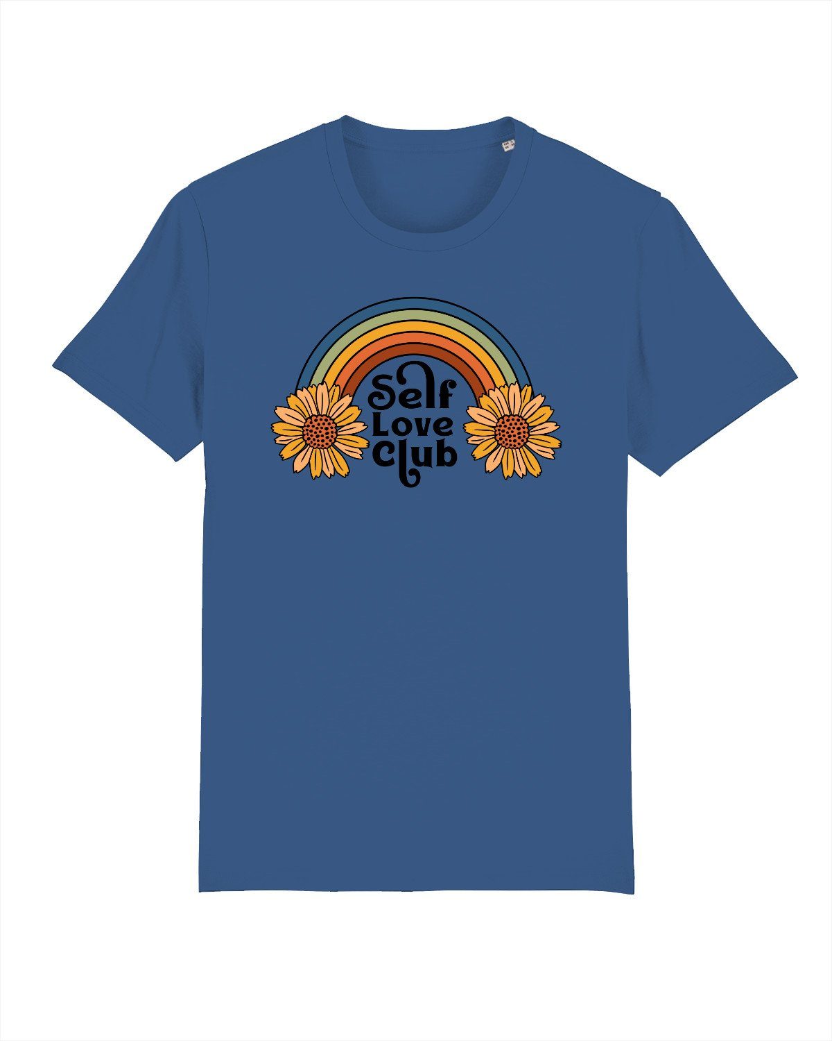 wat? Apparel Print-Shirt [#retrorevival] Self Love Club (1-tlg) Bright Blue