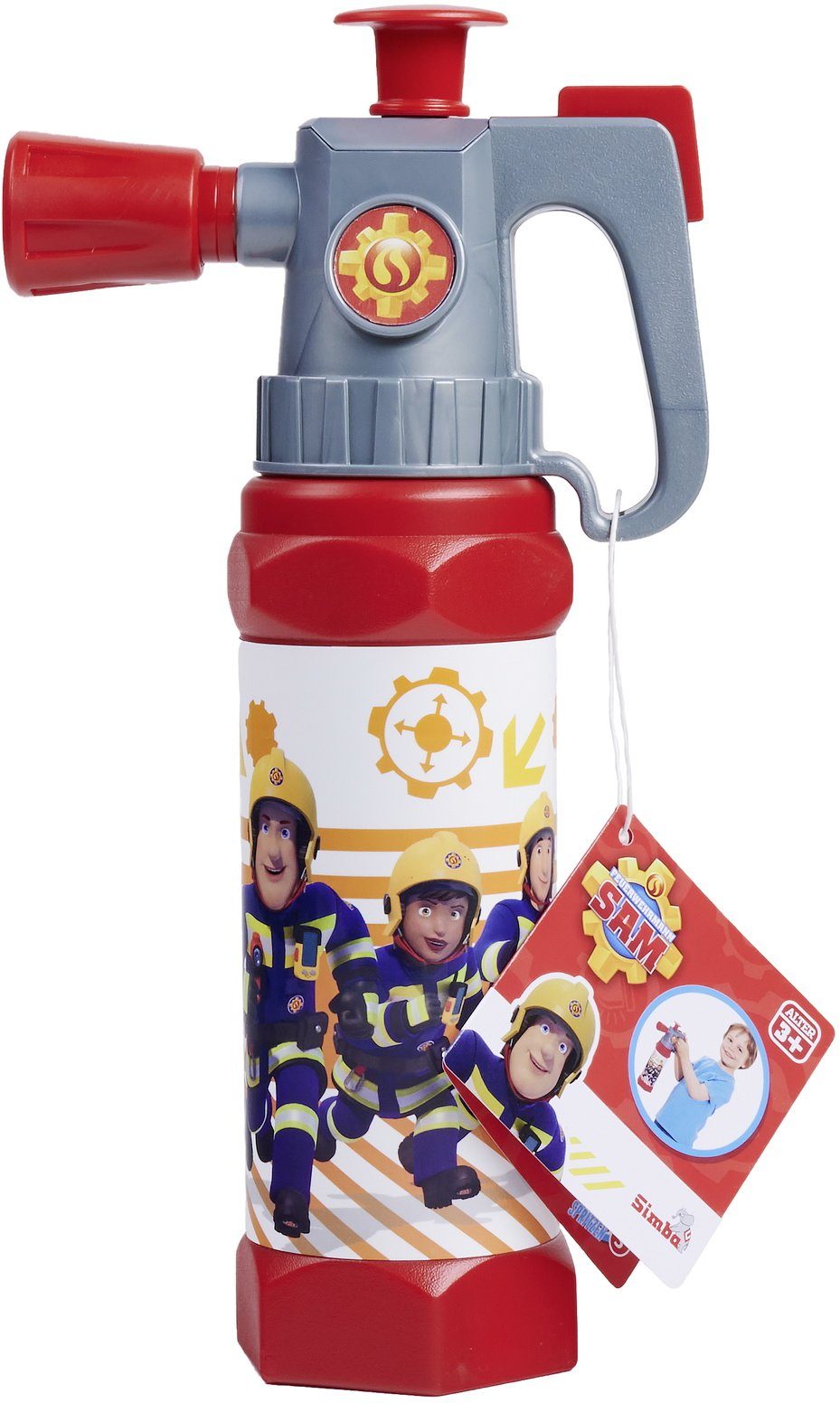 SIMBA Wasserpistole Outdoor Wasserspielzeug Feuerwehrmann Sam Feuerlöscher XL 109252612