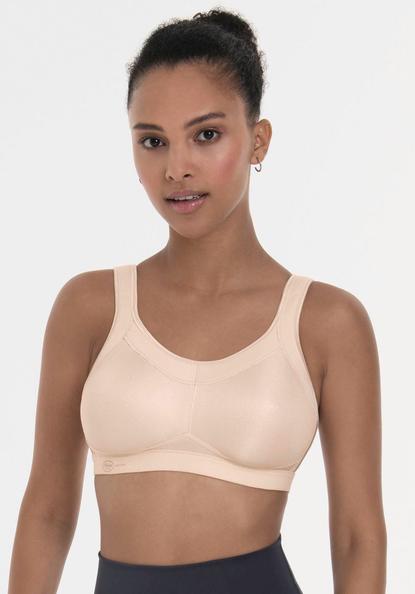 Anita Active Sport-BH Momentum ohne Bügel, elastisch, nahtlos, weich, gepolsterte Komfortträger