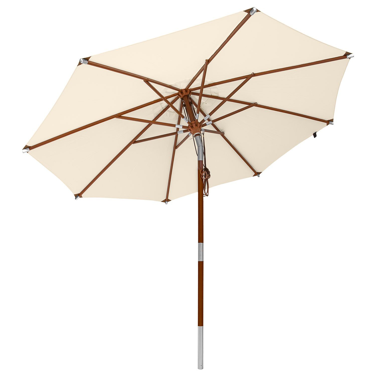 anndora-sonnenschirm Sonnenschirm 3m rund Knickbar Dreh-Kipp-Mechanismus, günstig online kaufen