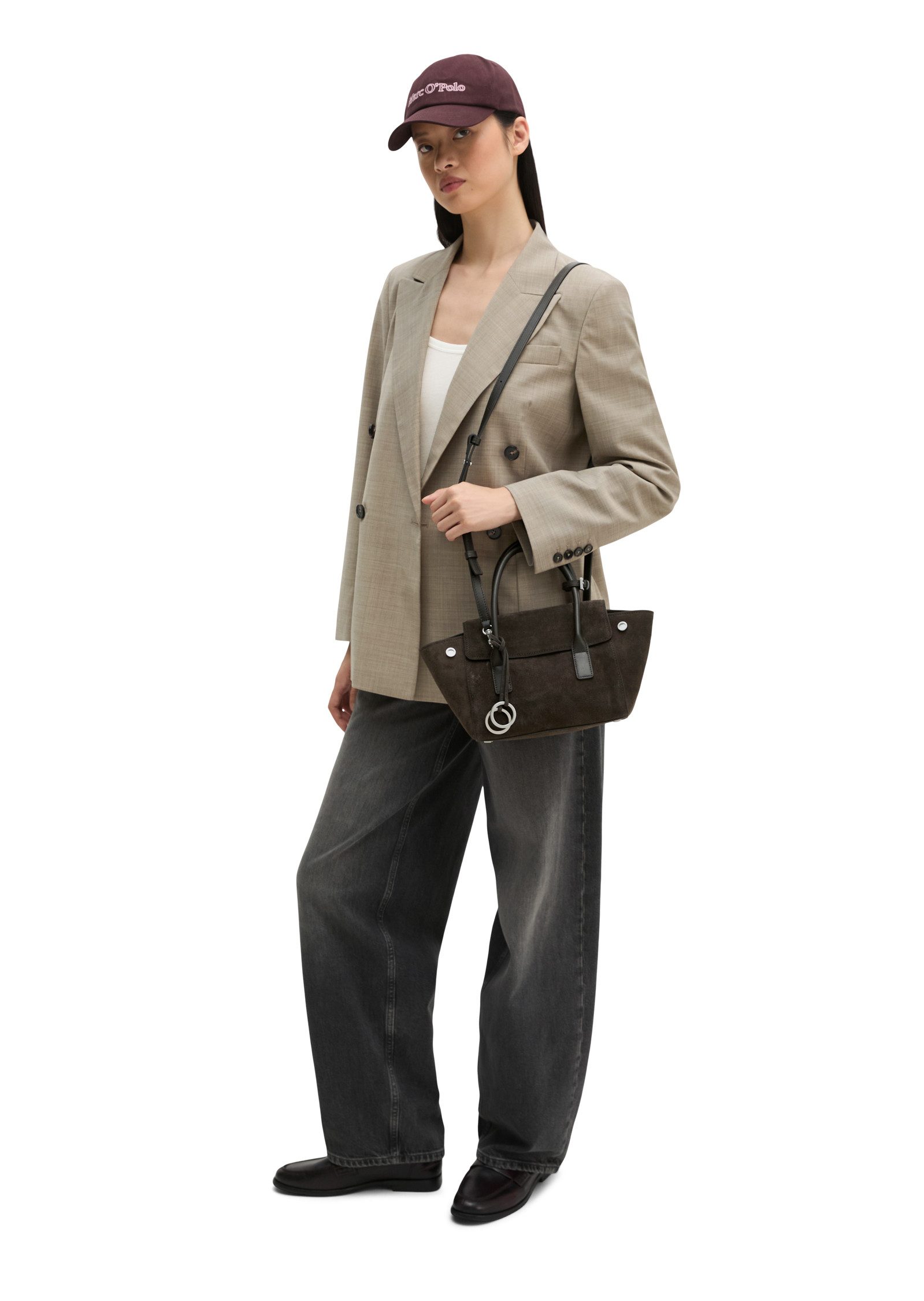 Marc O'Polo Shopper aus weichem Veloursleder – Bild 4 von 5
