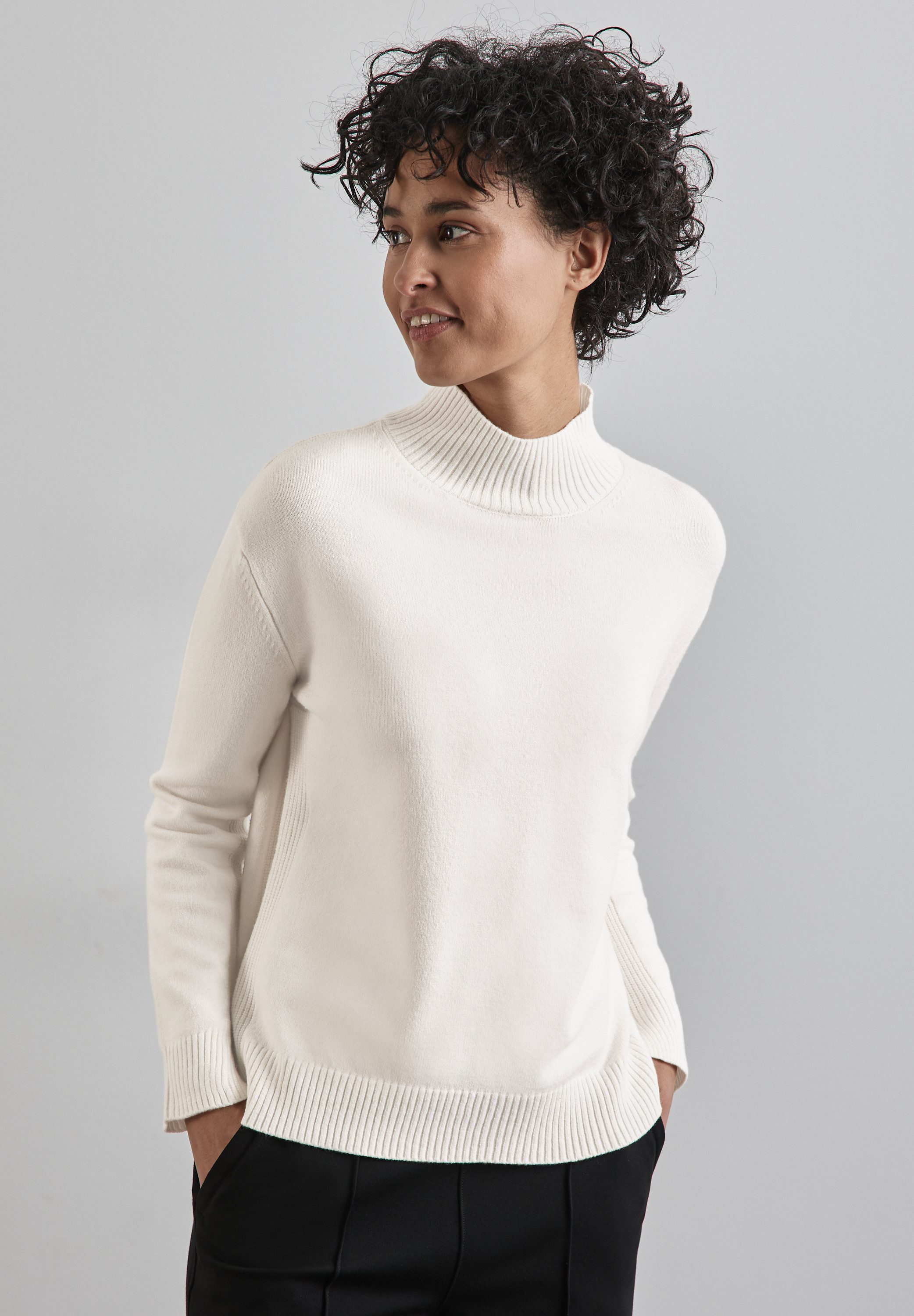 STREET ONE Stehkragenpullover – Pullover mit günstig online kaufen