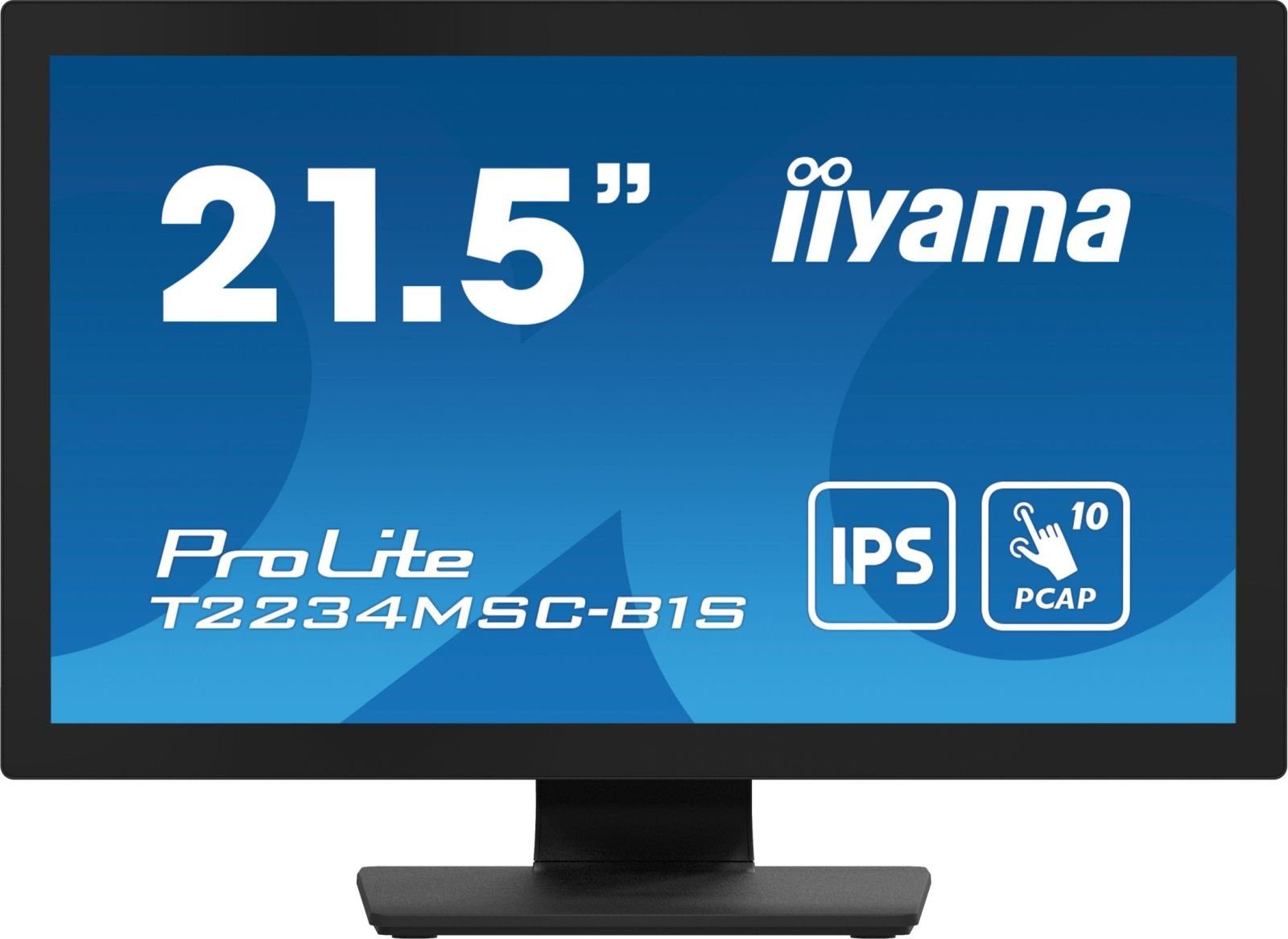 Iiyama 54.6cm (21,5) T2234MSC-B1S 16:9 M-Touch HDMI+DP IPS retail TFT-Monitor (1920 x 1080 px, Full HD, 8 ms Reaktionszeit, IPS, Touchscreen, Lautsprecher, HDCP)