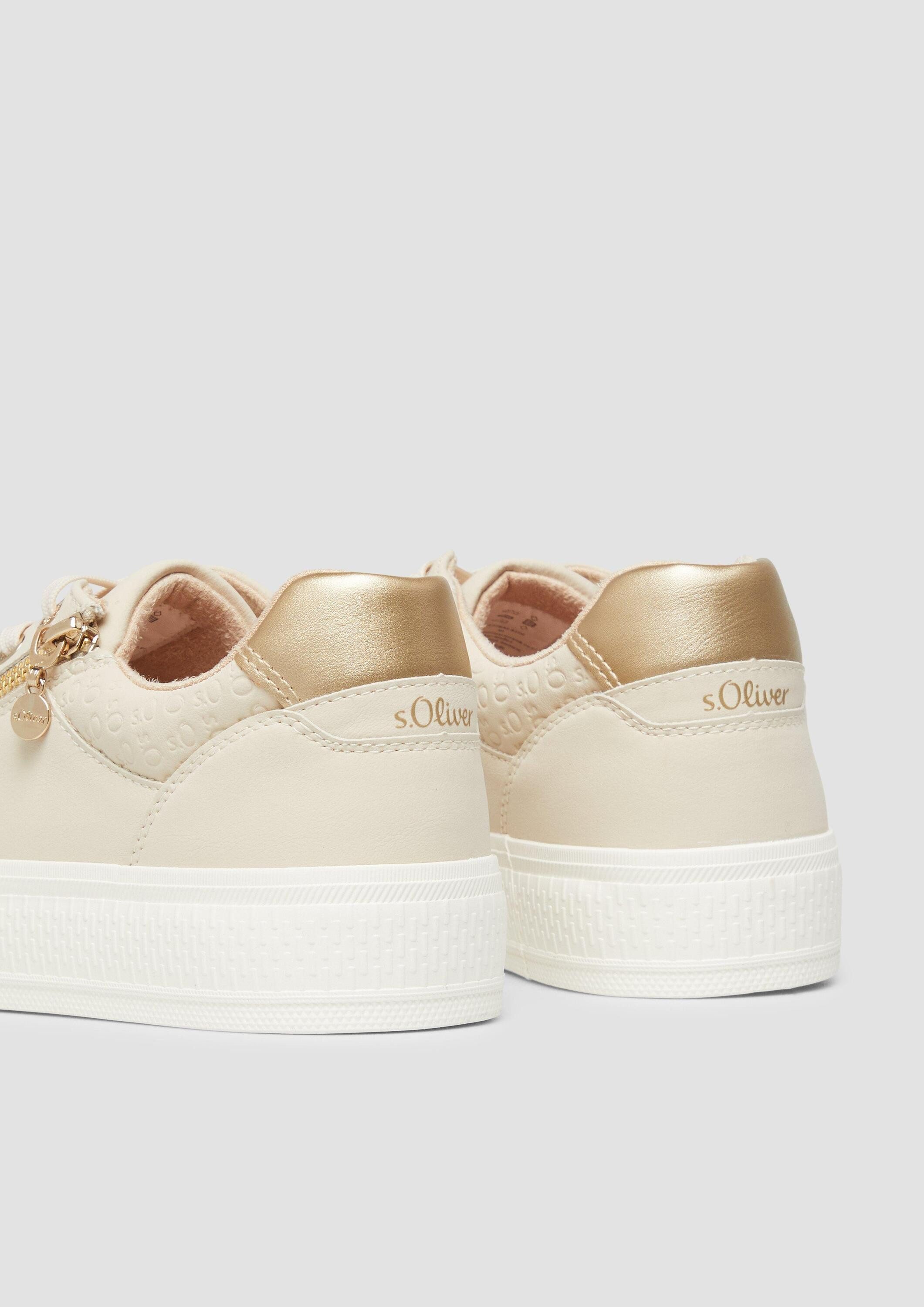 s.Oliver Sneakers Sneaker Sneaker mit Reißverschluss und Gummisohle