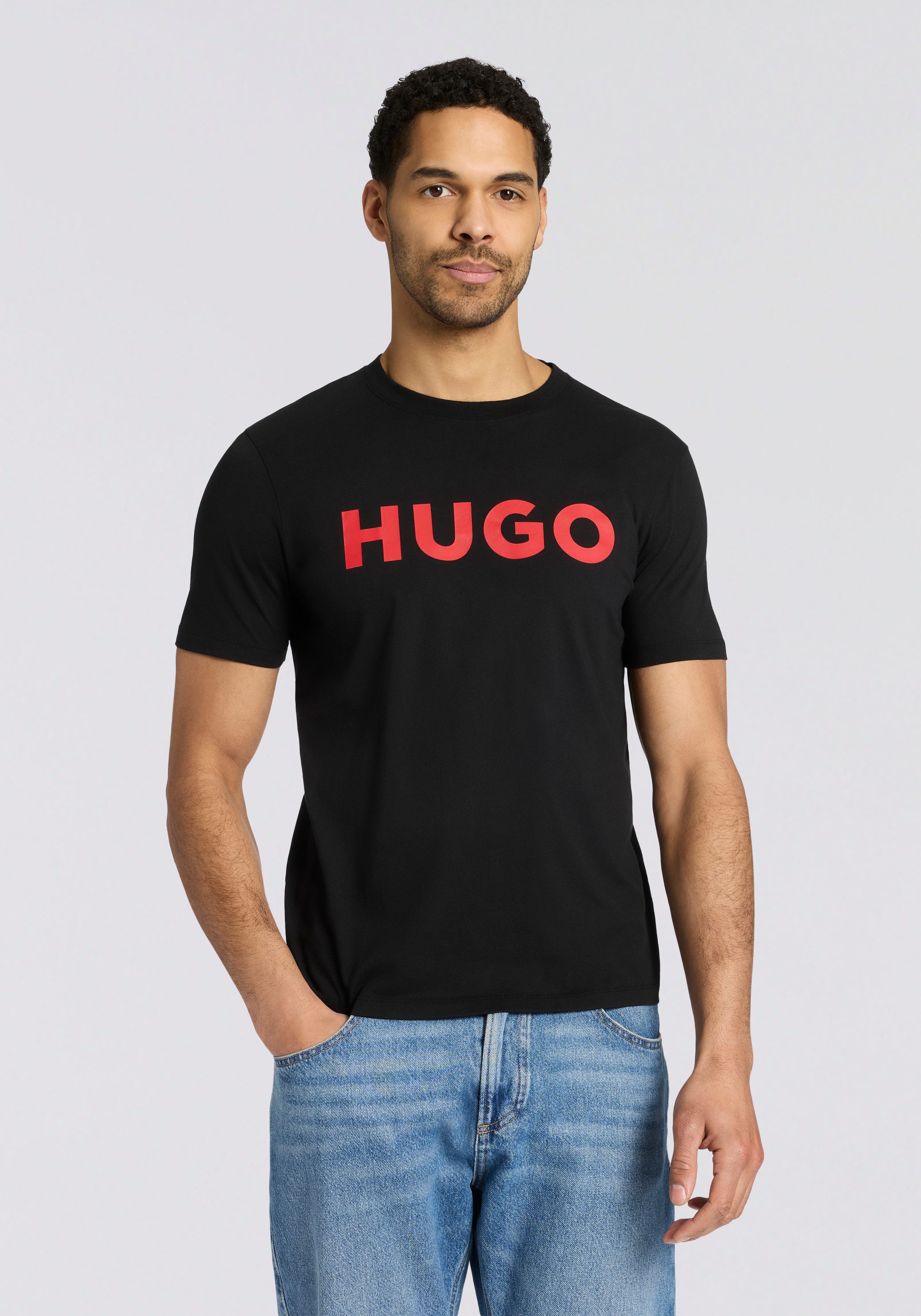 HUGO T-Shirt Dulivio Rundhalsausschnitt, Regular Fit, Must have Basic günstig online kaufen