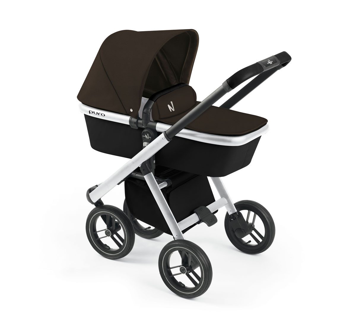 CAM Kombi-Kinderwagen Puro Urban Kombi-Kinderwagen 2 in1 inkl. Regenschutz und Wickeltasche