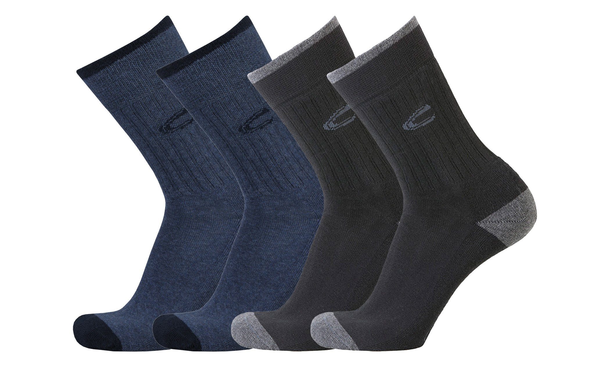 camel active Funktionssocken 6510498842 camel active Herren Sportsocke 4er Pack mit Plüschsohle dark navy