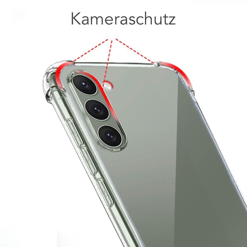 AVANA Handyhülle für Samsung Galaxy S23 / Plus / Ultra / FE Hülle Schutzhülle Klar, Bumper, Case, Cover, Durchsichtig, Transparent