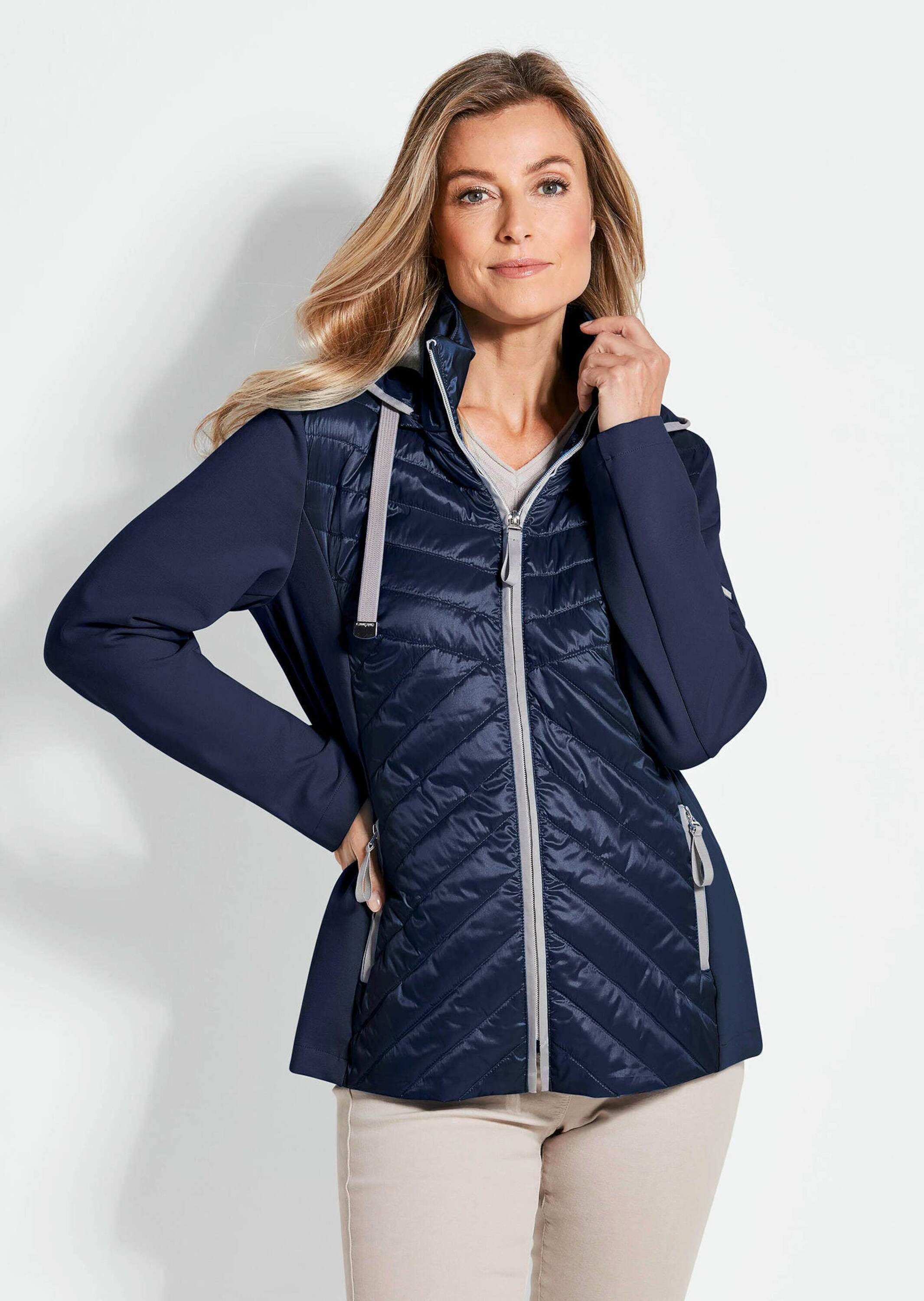 GOLDNER Outdoorjacke Steppjacke mit abnehmbarer Kapuze günstig online kaufen