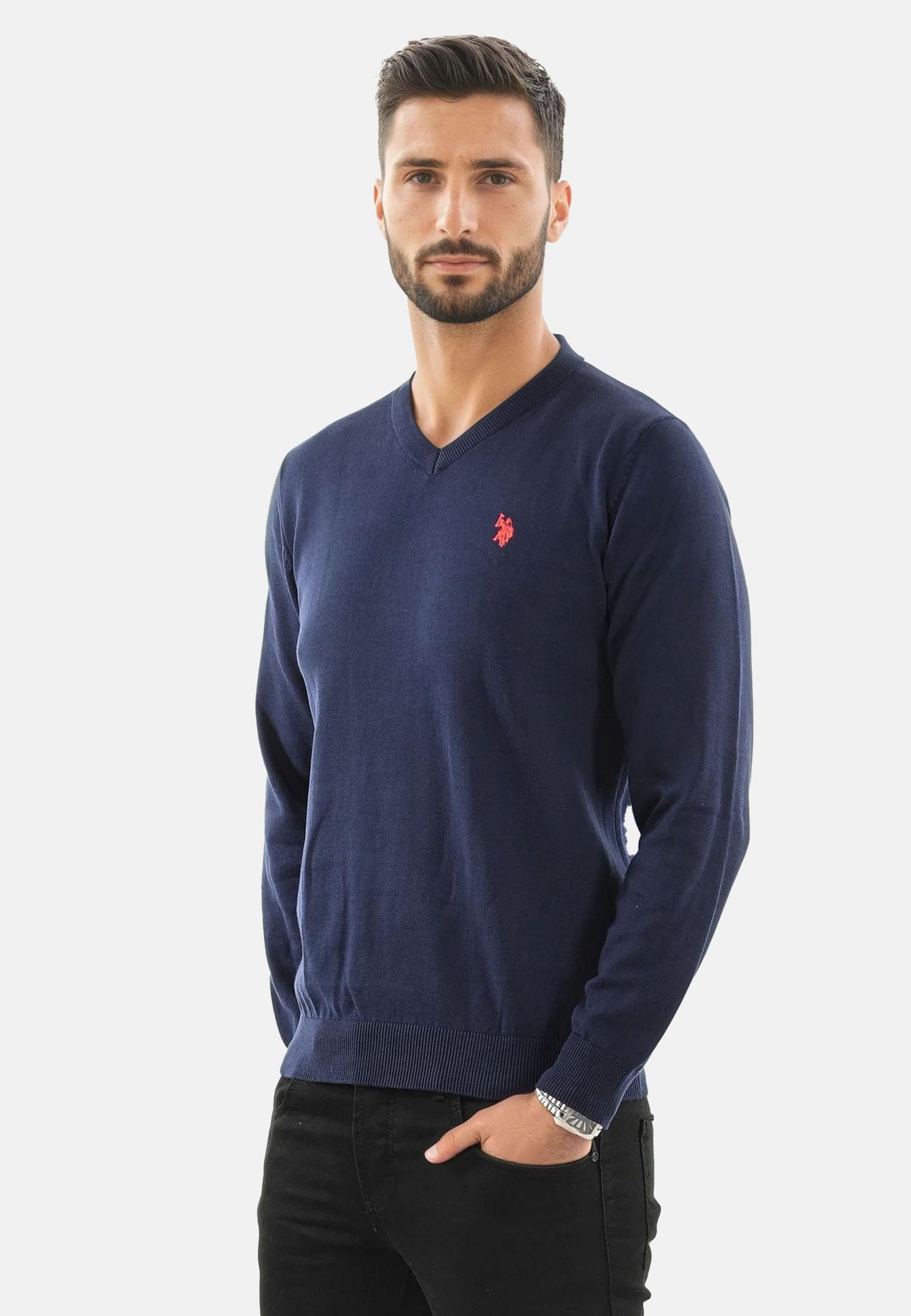 U.S. Polo Assn. V-Ausschnitt-Pullover Longsleeve USPhil – Herren V-Neck Cla günstig online kaufen