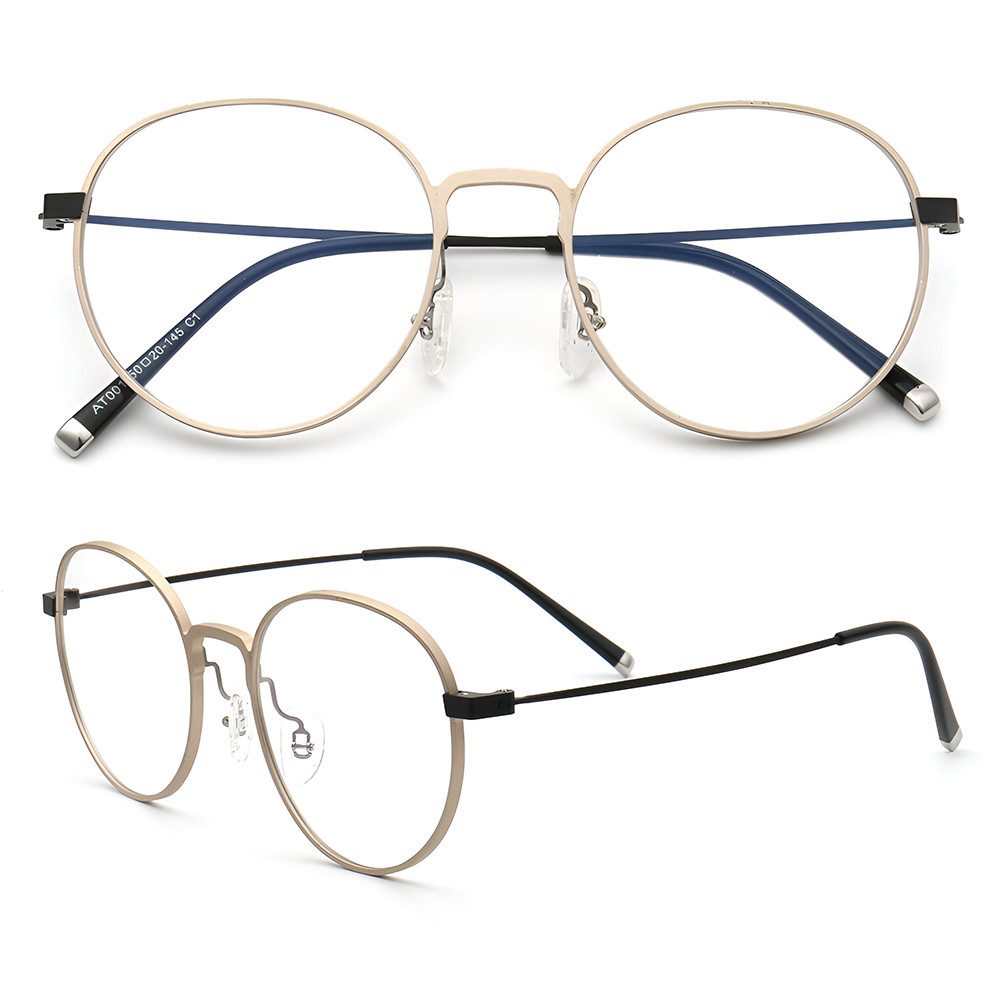 PACIEA Brille Damen Herren Ohne Sehstärke Ultraleicht Titan Blaulichtfilter