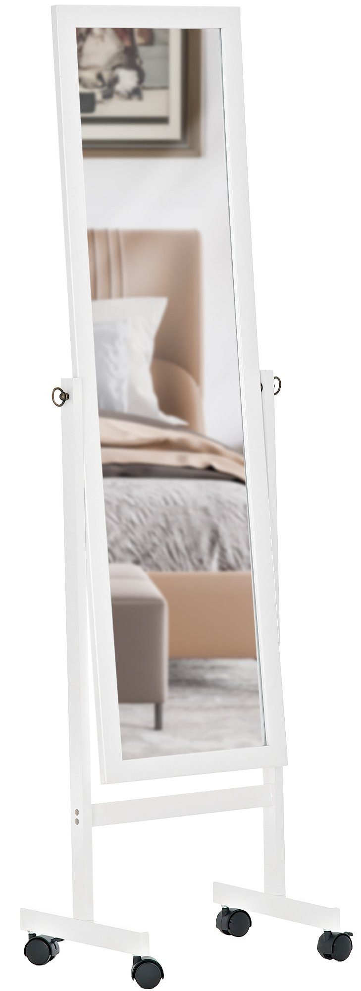 CLP Standspiegel Yolanda, neigbarer Ganzkörperspiegel, mit Rollen günstig online kaufen
