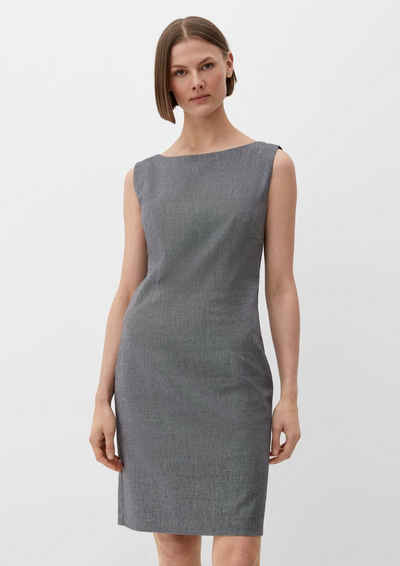 s.Oliver BLACK LABEL Minikleid Etui-Kleid aus Twill