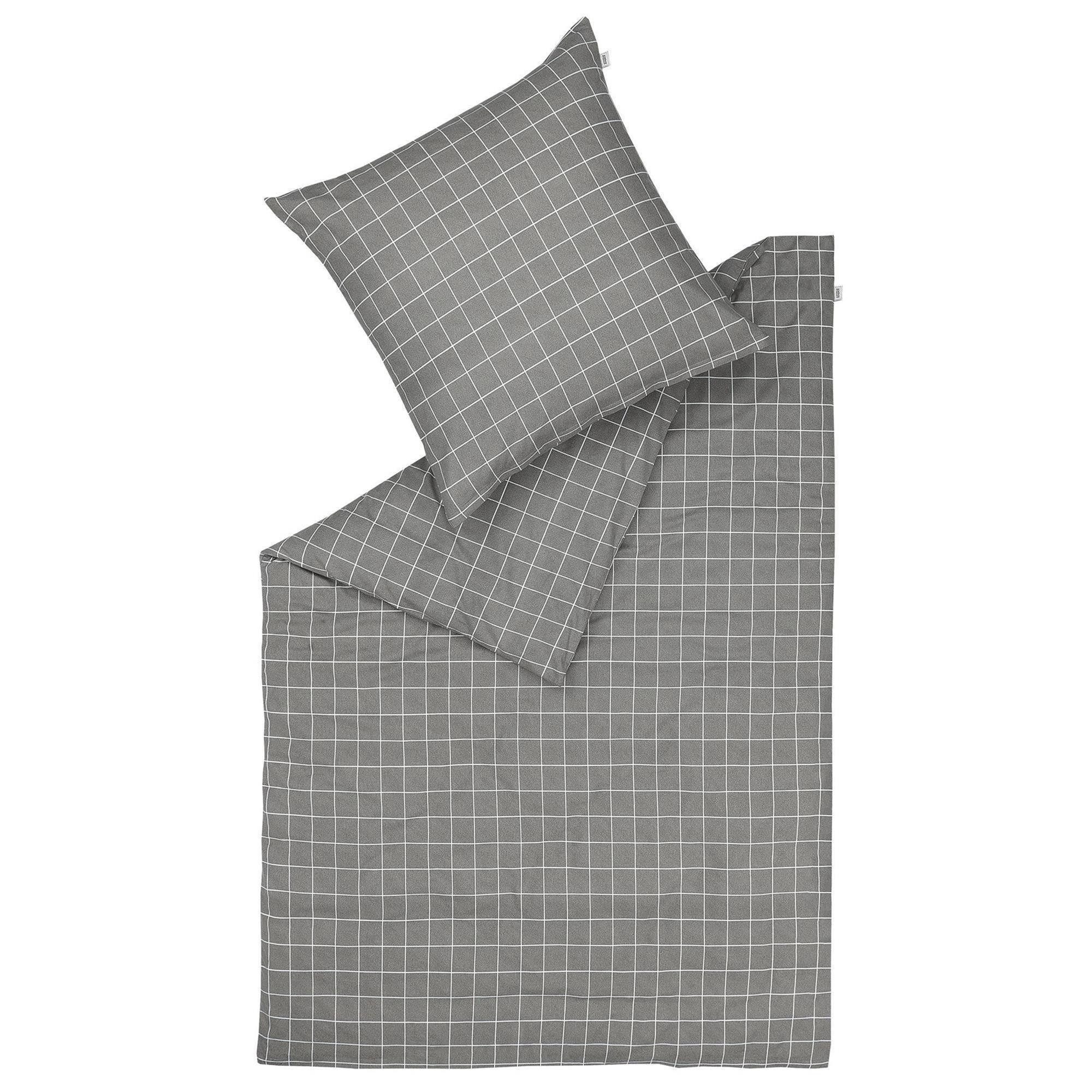 SCHÖNER WOHNEN-Kollektion Bettwäsche JUST Ganzjahresbettwäsche, Baumwolle, 1 teilig, 135 x 200 cm in Grau