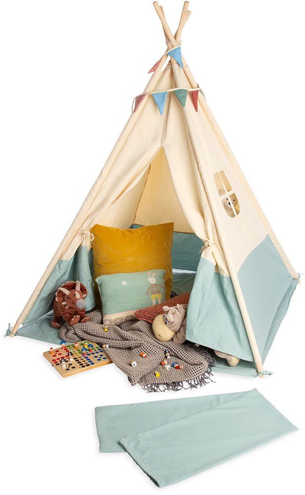 Pinolino® Spielzelt Tipi Yuma mit Zeltstangen aus Holz