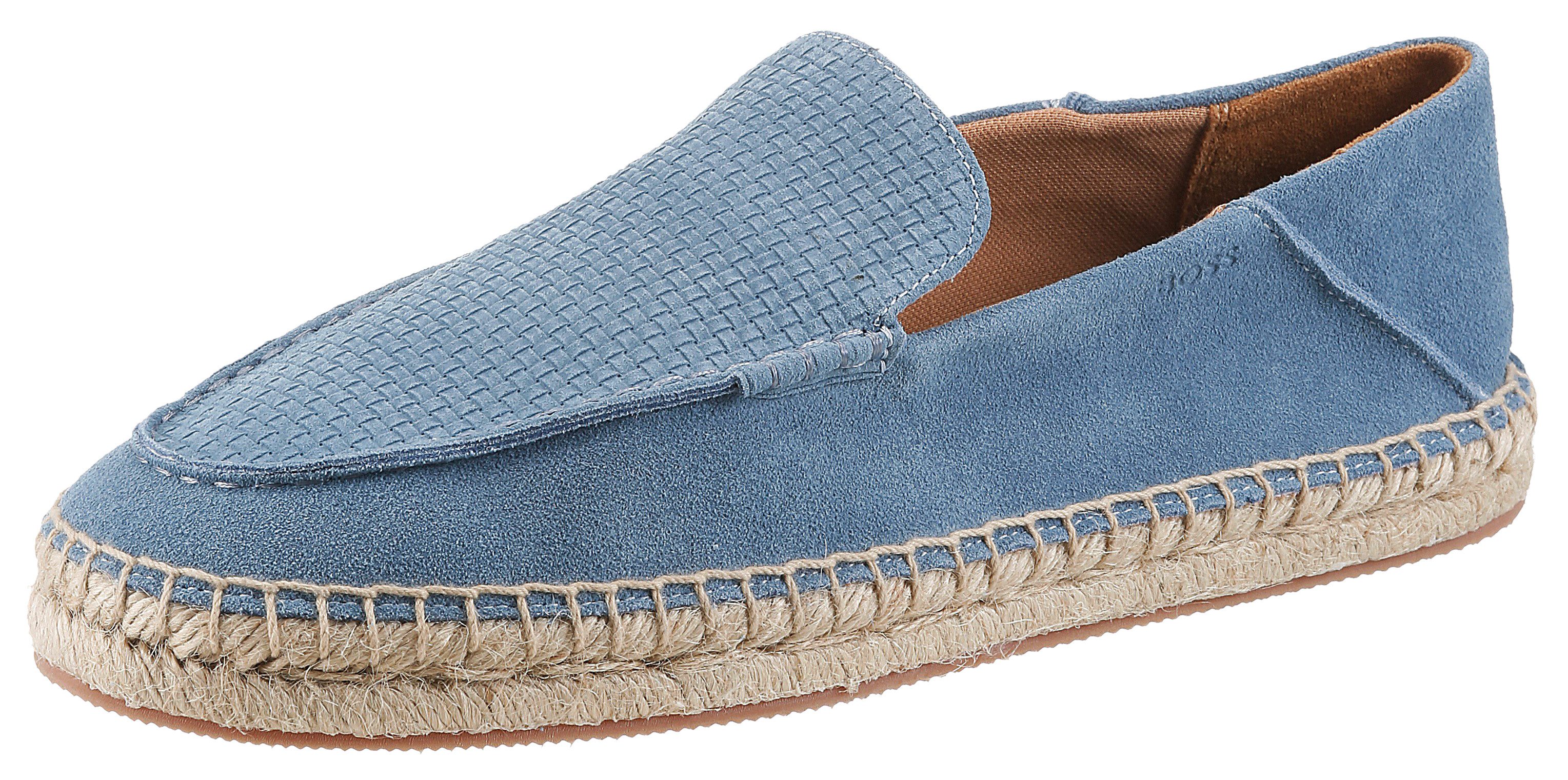 BOSS Madeira_mocc Espadrille Slipper, Schlupfschuh, Sommerschuh, Urlaubsschuh mit Bastumrahmung