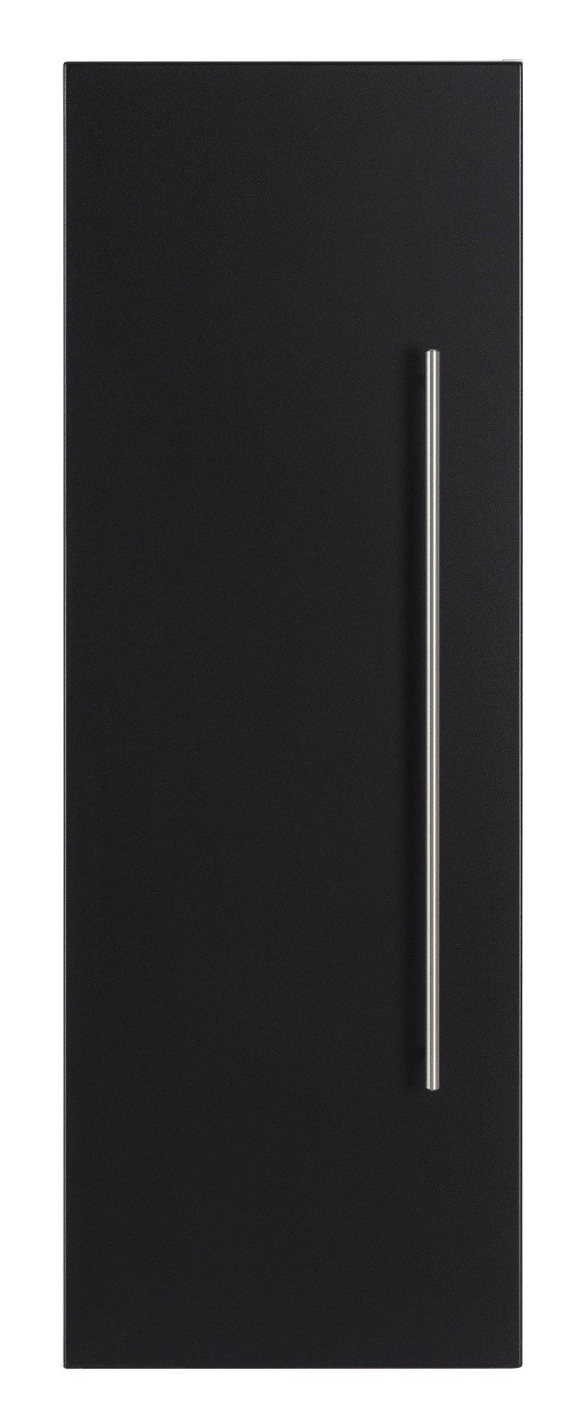 Magnolia Home Hängeschrank Hochschrank SANTINI 100cm weiss matt mit Tür schwarz