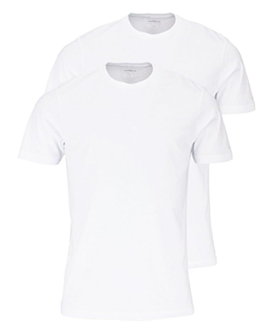 MARVELIS Rundhalsshirt »T-Shirt Doppelpack - Modern Fit - Rundhals« Ideal  zum Unterziehen online kaufen | OTTO