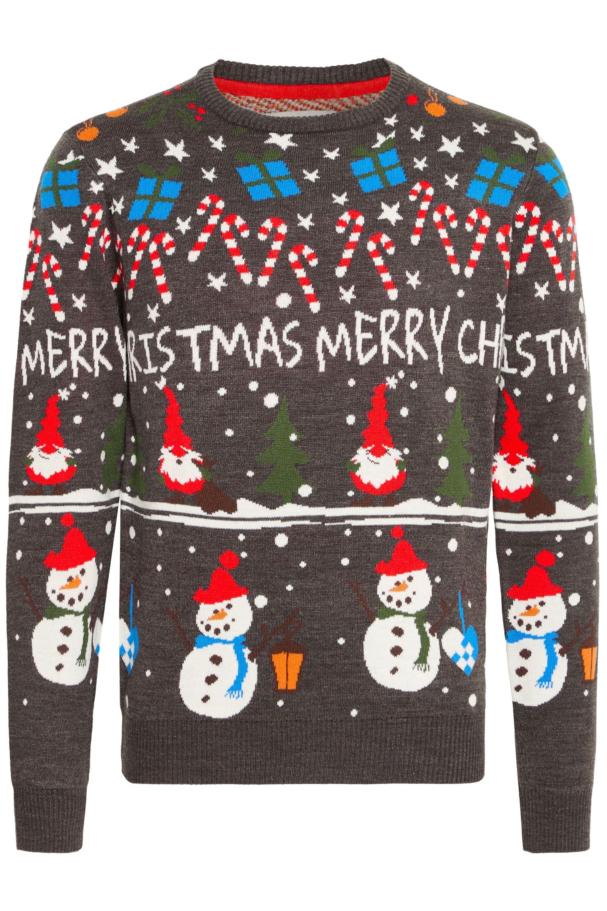 Blend Strickpullover BHCHRISTIAN Weihnachtlicher Grobstrickpullover günstig online kaufen