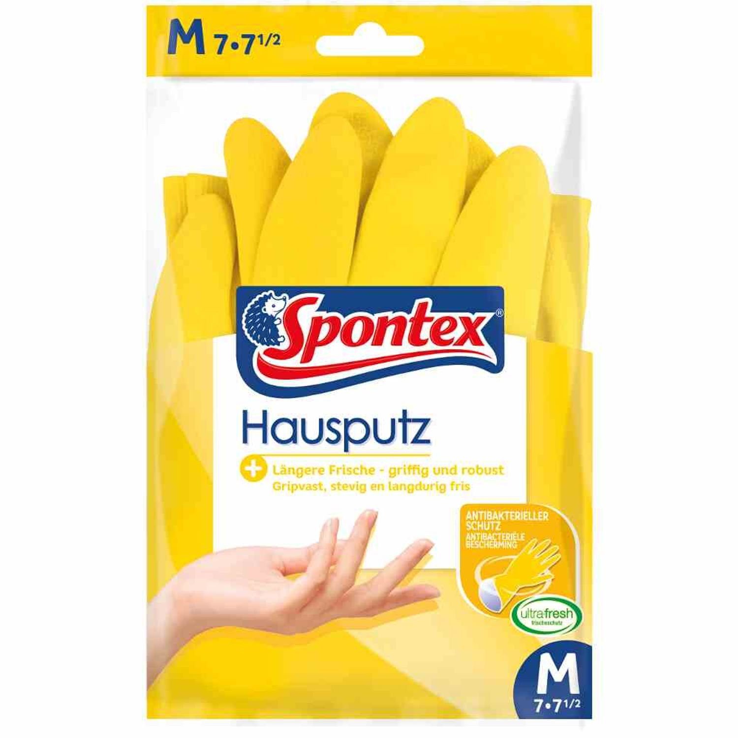 SPONTEX Putzhandschuh Handschuh Hausputz Gr. 7 - 7,5