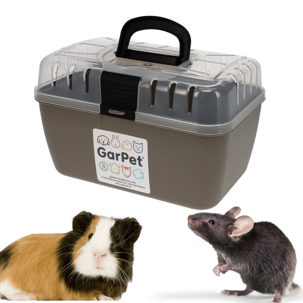 GarPet Tiertransportbox Transportbox Kleintier Hamster Vogel Mäuse Nagetier Trage Box Reisebox